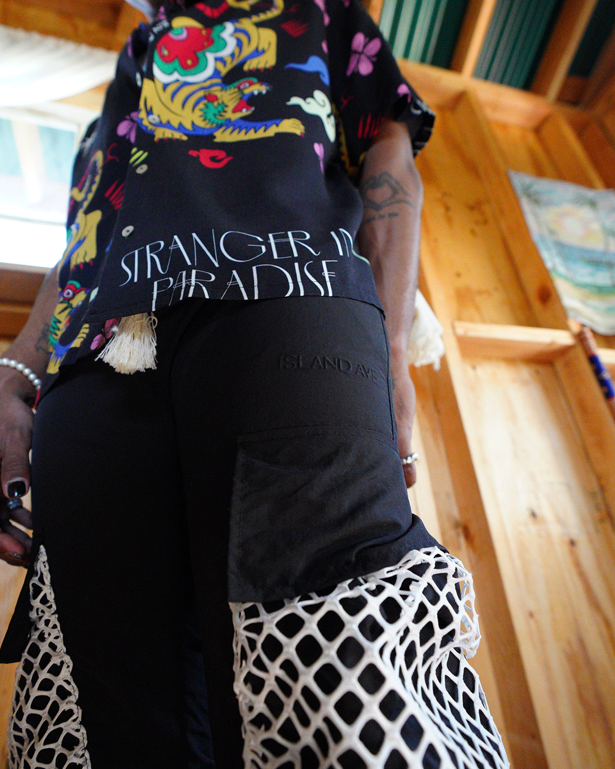 “Swish” Cargo Pants (Black)