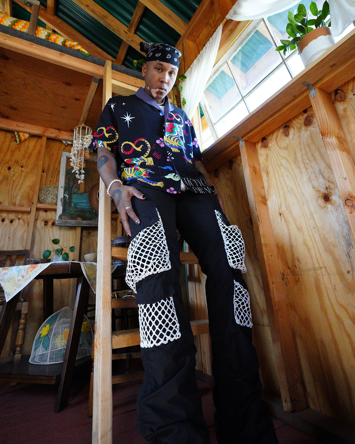 “Swish” Cargo Pants (Black)