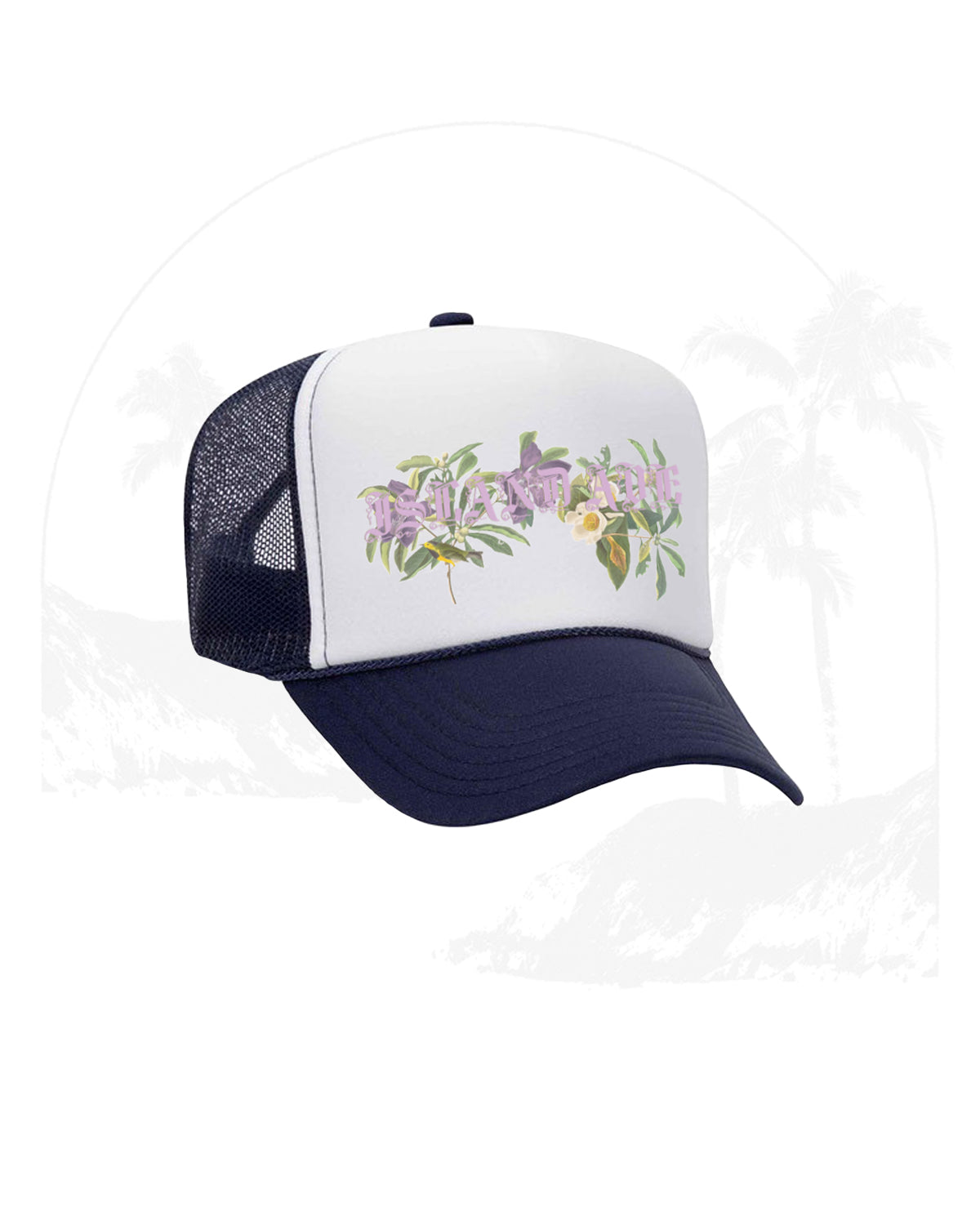 "Oil Paint" Trucker (Navy/White)