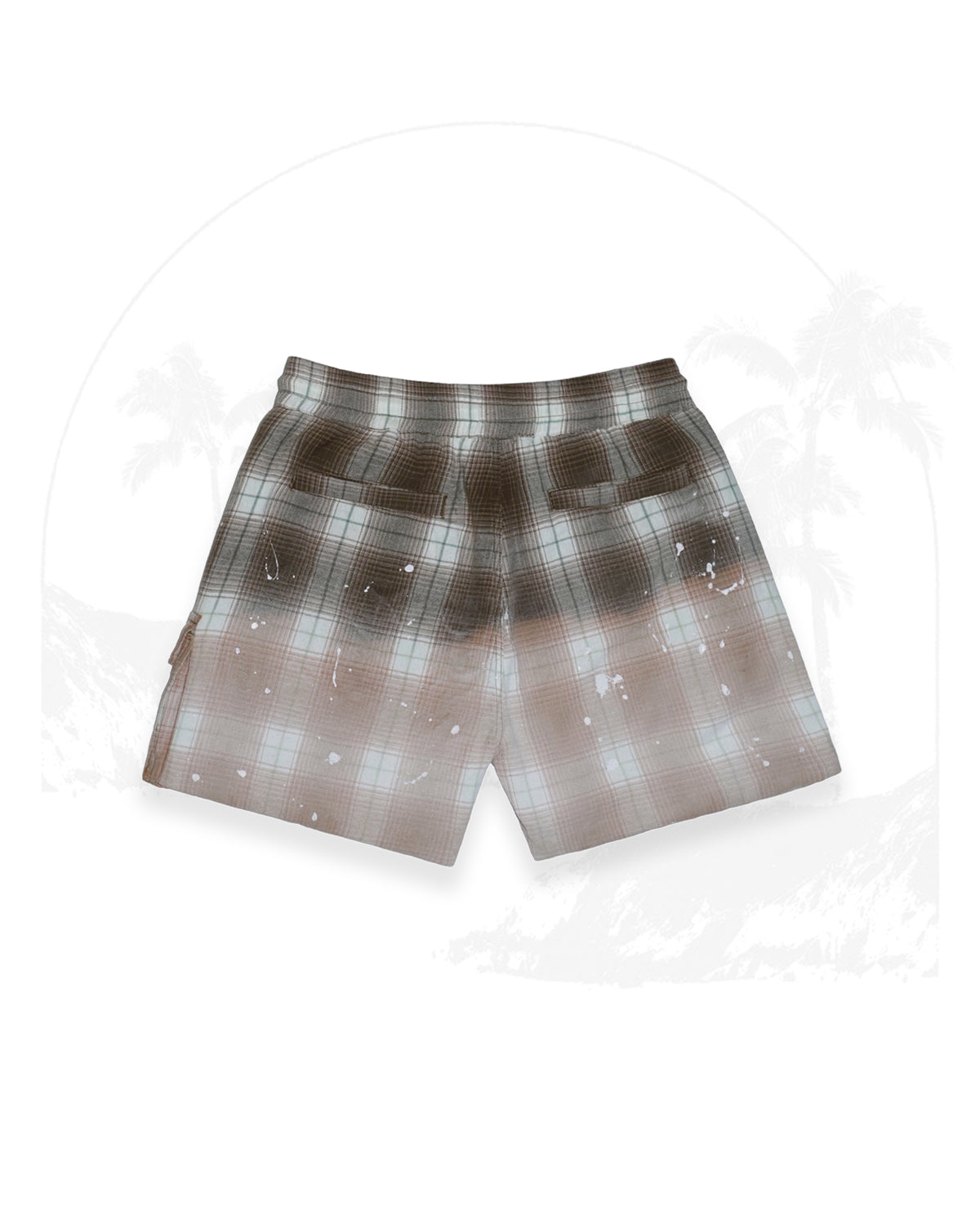 “Off Shore” Ombre Bleached Cargo Shorts