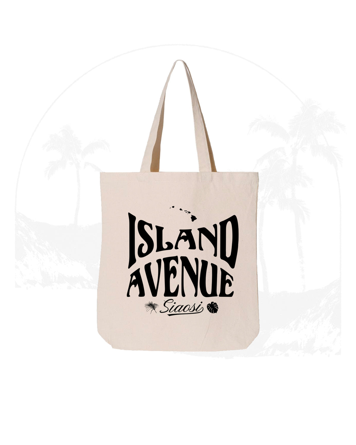 "Siaosi" Canvas Tote Bag (Off White)