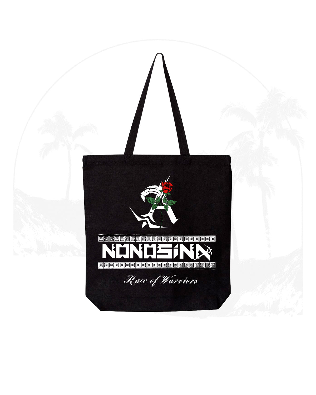 "Nonosina" Canvas Tote Bag (Black)