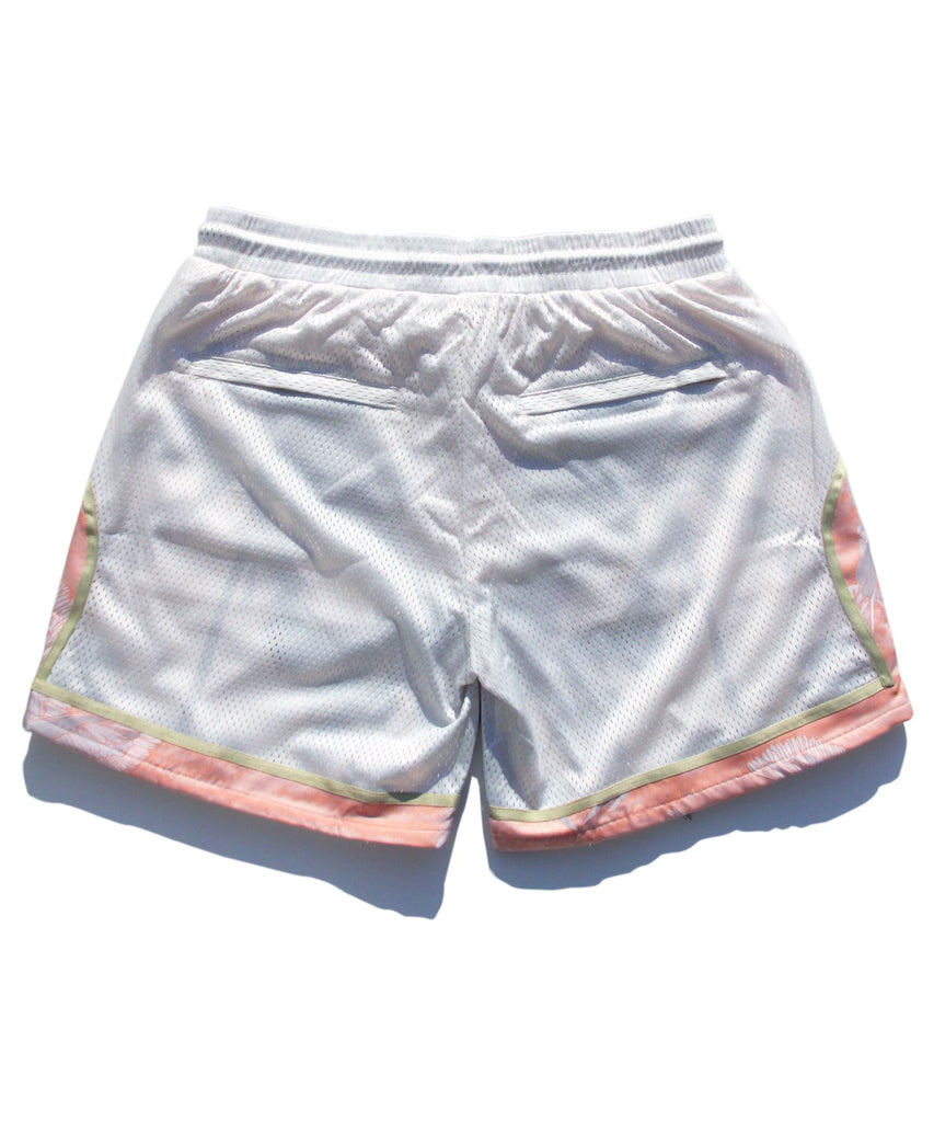 Kakapo Basketball Mesh Shorts - CORAL PASTELLE